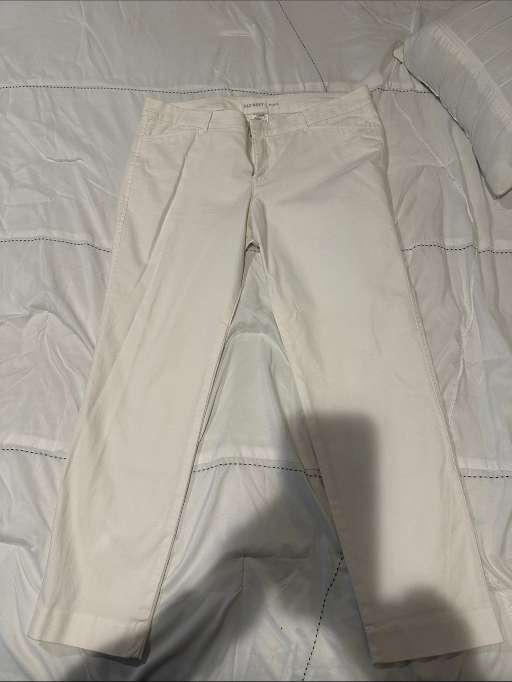 Old Navy Pants Trio - Green, White, Navy Pixie Size 12R - Picture 4 of 8